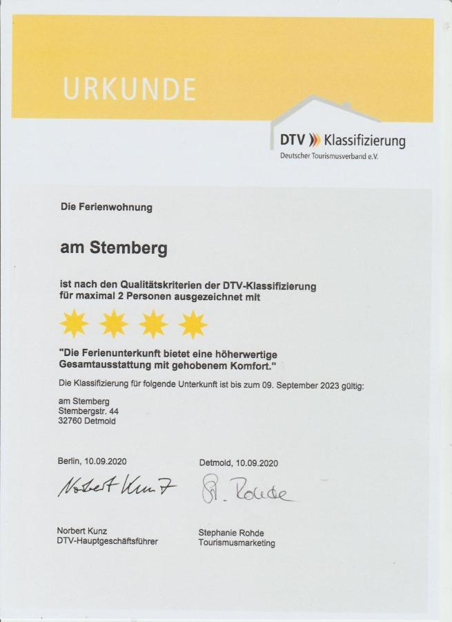 Ferienwohnung Am Stemberg 데트몰트 외부 사진